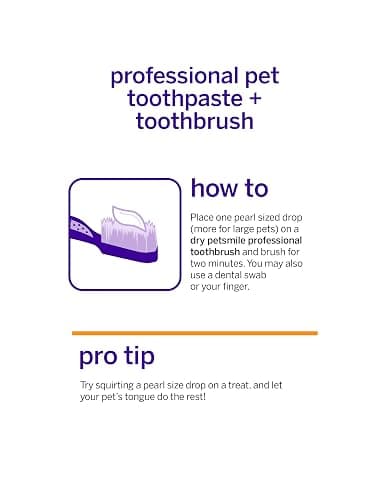 Petsmile Professional Pet Teeth Brushing Kit for Cats & Dogs - Only VOHC Accepted Toothpaste & Patented Toothbrush - Proven to Control Plaque & Tartar Calprox Formula (Say Cheese, 4.2 Oz) thumbnail 8