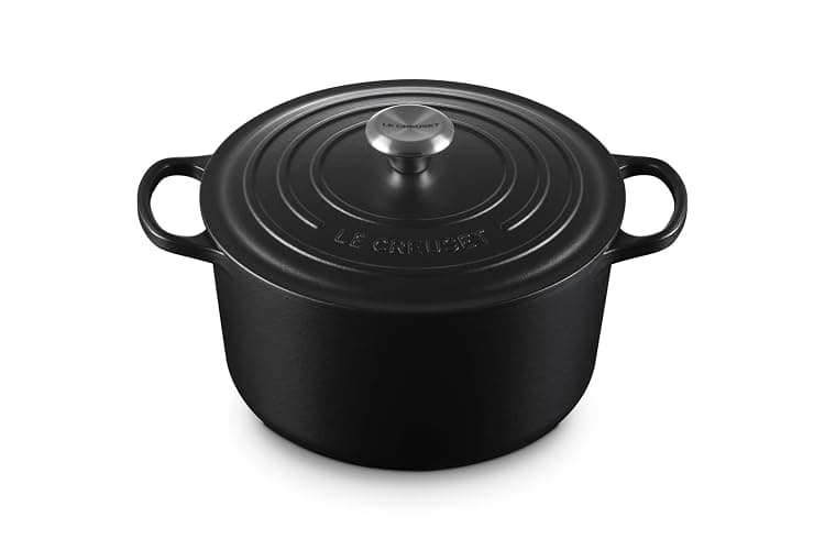 Le Creuset Enameled Cast Iron Signature Deep Round Oven, 6.5 qt., Licorice - Image 1