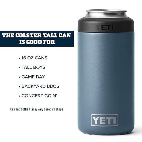 YETI Rambler 16 oz. Colster Tall Can Insulator for Tallboys & 16 oz. Cans, Nordic Blue thumbnail 4