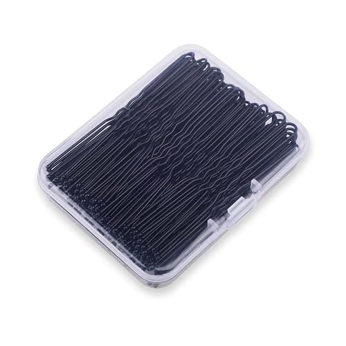 2.8 Inch U Shaped Hair Pins for Women Girls, Long Hair Pin Bobby Pin for Secure Bun Hairstyles, 100 Count (Black) thumbnail 4