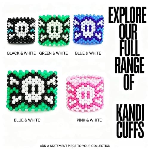 SceneCore Kandi Cuff Mystery Box – Random Kandi from 5 Bold Styles, for Daily, Festival Clubwear, Rave Party, Plur thumbnail 7