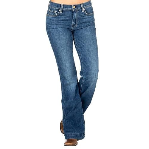 7 for All Mankind Womens 7 for All Mankind Women's Tailorless Dojo Regular Fit Flared Jeans thumbnail 2