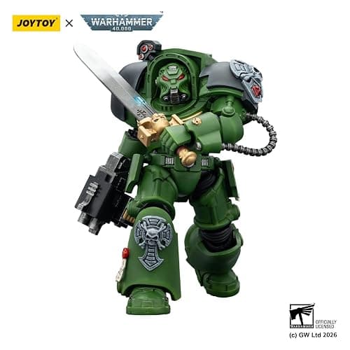 JOYTOY Warhammer 40K 1/18 Action Figure Salamanders Terminator 1 with Power Sword and Storm Bolter 5.6in Model Collector's Gift thumbnail 6