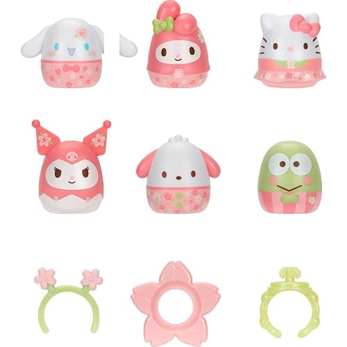Squish-a-longs Hello Kitty and Friends Sakura Spring Mini-Squish + Accessory 6-Pack thumbnail 2