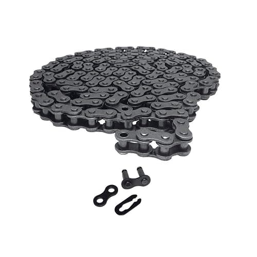 AZSSMUK 08A 40# Roller Chain - 5 Feet 40Mn Carbon Steel Material with 1 Connecting for Go Kart, Mini Bike Chain Replacement thumbnail 3