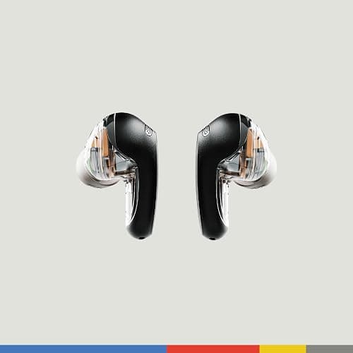Skullcandy Rail ANC Wireless Earbuds, Bluetooth Headphones, Active Noise Cancelling, Up to 38 Hours Battery, Microphone for iPhone Android, Customizable via Skull-iQ App - True Black thumbnail 3
