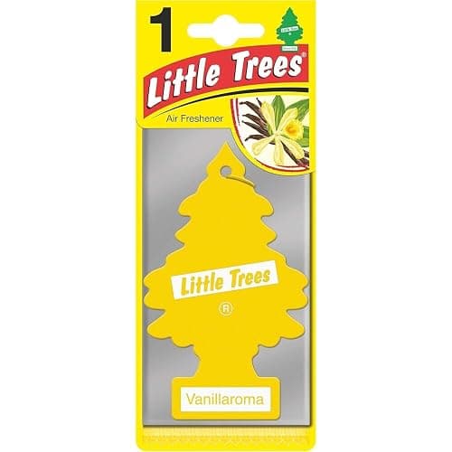 LITTLE TREES Car Air Freshener | Hanging Paper Tree for Home or Car | Vanillaroma | Pack of 6 thumbnail 2