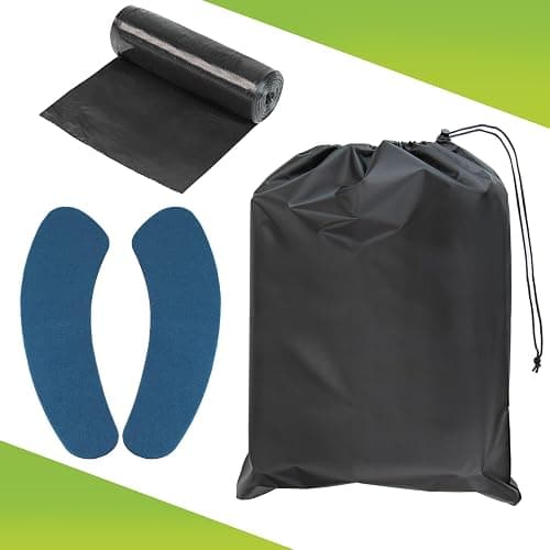 Montafox Toilettes de Camping Pliables Max 150 kg Toilettes Mobiles WC Toilettes Pliantes sèches séparées 12 sachets de Toilette Stables thumbnail 4