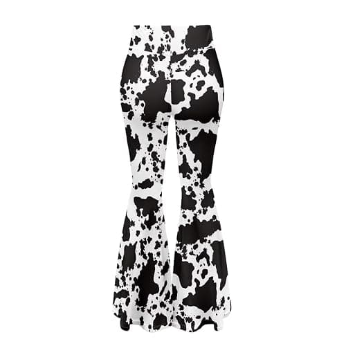 ELEDIZI High Waist Hip Lifting Bootcut Yoga Pants Tummy Control Bell Bottom Flared Yoga Leggings for Women Size XS-2XL thumbnail 5