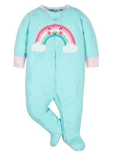 Gerber baby-girls 4 Pack Sleep N' Play Footie thumbnail 2