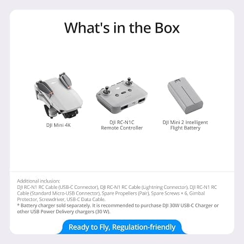 DJI Mini 4K, Drone with 4K UHD Camera for Adults, Under 249 g, 3-Axis Gimbal Stabilization, 10km Video Transmission, Auto Return, Wind Resistance, 1 Battery for 31-Min Max Flight Time, Intelligent thumbnail 7