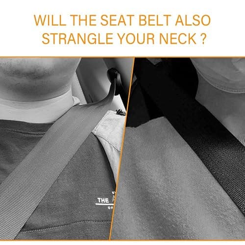SSNNUU 2PCS Fluffy Car Seatbelt Covers - Soft&Comfortable Plush Seat Belt Cushion Protects Shoulder - Universal Seat Belt Covers for Adults or Children Fits Car Truck SUV Van RV (Black/2pcs) thumbnail 3