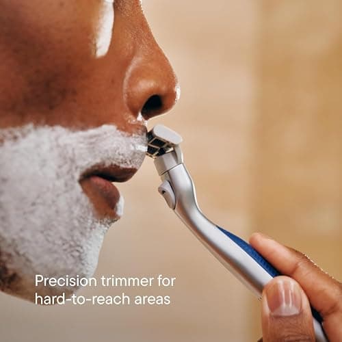 Harry's Plus Trial Shaving Kit for Men - Premium Handle, Razor Blade Cartridge, Foaming Shave Gel, and Travel Blade Cover - Advanced Pivoting System - Onyx thumbnail 7
