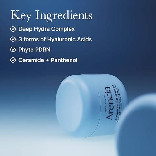 Arencia PDRN Intensive Hydration Overnight Serum - Cica PDRN + Hyaluronic Acid + Ceramide, Smooths fine line for plump glass skin, Korean Skincare 50g 1.76 oz thumbnail 3