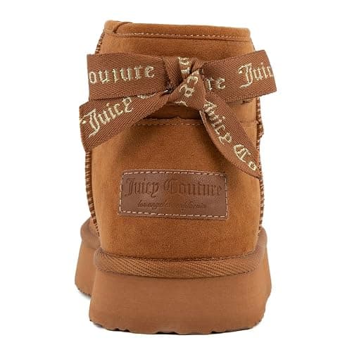 Juicy Couture Women Slip On Winter Boots Warm Microsuede Insulated Fashion Ankle Booties Outdoor Snow Boot-Olden thumbnail 3