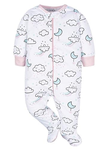 Gerber baby-girls 4 Pack Sleep N' Play Footie thumbnail 3