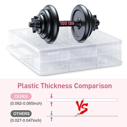 Beloving 2pcs Nail Polish Organizer, Portable 48 Bottles Clear Nail Polish Holder with Adjustable Divider, Gel Nail Polish Storage Double Side Nail Polish Organizer Case for Nail Tech thumbnail 2