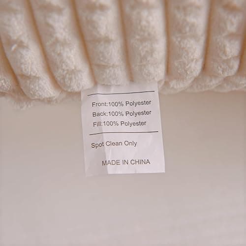 A Nice Night Reading Pillow Bed Wedge Large Adult Children Backrest with Arms Back Support for Sitting Up in Bed/Couch for Lounging Bedrest,Waffle Stereoscopic Design,Ivory thumbnail 9