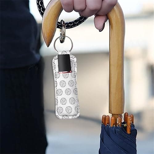 Baxinh Chapsticks Holder for Women Girl, Portable Lip Balm Gloss Holder Lippy Clip Chapstick Keychain thumbnail 4