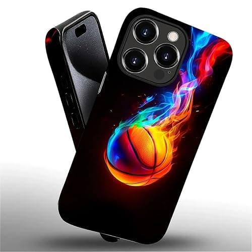ilikediy for iPhone 16 Pro Case,HH2 Basketball Sport Hybrid 2 Layer Hard Shell Silicone Protective Pattern Design Case thumbnail 2