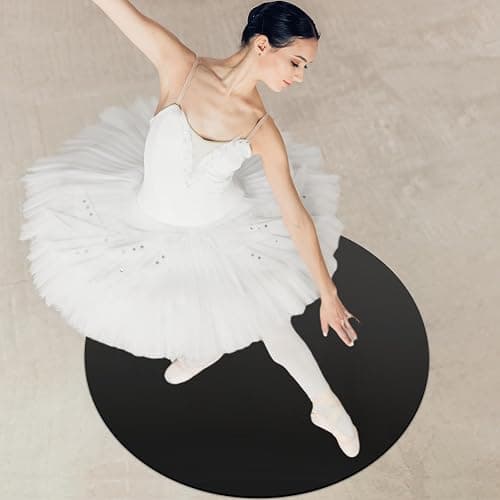 PullCrease Portable Dance Floor Smooth Ballet Floor Vinyl Dance Mat for Home Stage Studios Kids Adults Practice Improve thumbnail 6