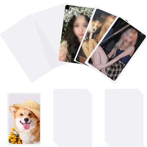 100 Pcs photocard Sleeves, 57x88mm Ultra Clear and Thick Sleeves Idol Photo Cards Protector Trading Cards Shield Cover - Image 1