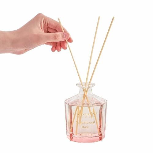 COCORRÍNA Reed Diffuser - Sandalwood Rose 8.5 Fl.oz Flower Reed Diffuser Set with 8 Sticks, Home Fragrance Reed Diffuser for Home Bedroom Office Bathroom Shelf Decor (Master Collection) thumbnail 6