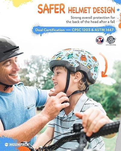 MOUNTALK Kids/Toddler Bike Helmet for Infant/Baby to Children 1/2/3/4/5/6/7/8 Years Old, Kids Helmets Ages 5-8/8-14,Skateboard Helmets for Youth Boys and Girls thumbnail 2