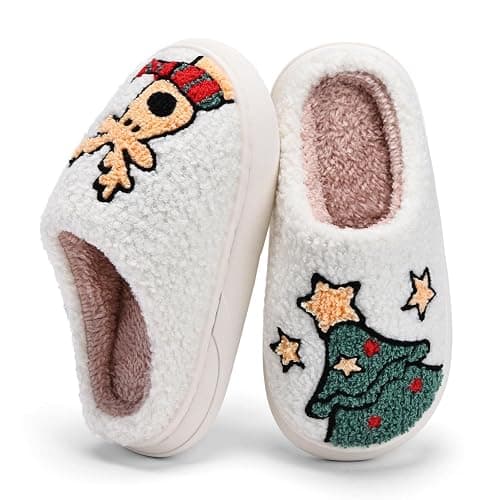 IceUnicorn Kids Slippers Boys Girls Warm Soft Plush Memory Foam House Slippers Big Little Kids Non-Slip Winter Home Shoes for Indoor Outdoor - Image 1