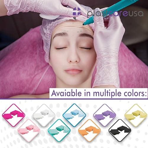 Pink Disposable Dental Bibs 13"x18" - 3 Ply Waterproof Tattoo Bib Sheet for Patients - Dentist or Medical Tray Cover and Nail Table Cover Supplies thumbnail 6