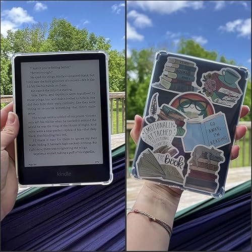 TQQ Clear Case for 6" Amazon Kindle 11th Generation 2024 and 2022, Thin Slim Soft Flexible Silicone TPU Rubber Back Cover Reinforced Edge Corners,Transparent thumbnail 4