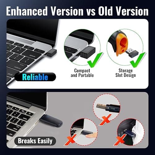 Tera Barcode Scanner Wireless 1D Laser Cordless Barcode Reader with Battery Level Indicator, Versatile 2 in 1 2.4Ghz Wireless and USB 2.0 Wired thumbnail 3