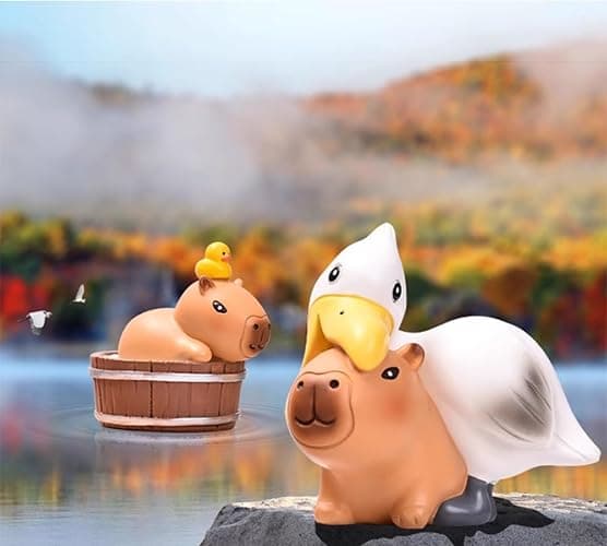 LUCKJOY Capybara Series Blind Box Figures, Cute Capybara Mystery Bag Random Design Action Figures Collectible Toys Home Decorations, Holiday Birthday Gifts, Single Box thumbnail 8