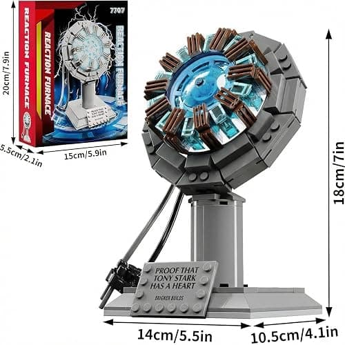 APENGBAOL Arc Reactor Building Block Set, A Model Toy Proof that Tony Has A Heart,A Gift for Adults and Children thumbnail 3