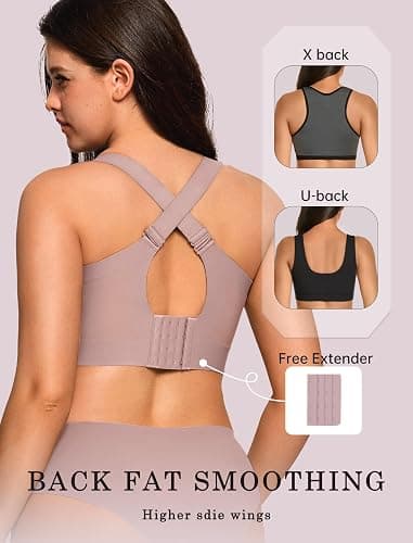 OEAK Womens Wireless Jelly Bra Plus Size Supportive Seamless Bras Full Coverage Push Up Comfortable No Underwire Tshirt Bras thumbnail 3