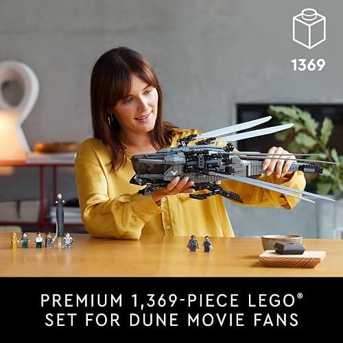 LEGO Icons Dune Atreides Royal Ornithopter 10327, Collectible Dune Inspired Model for Build and Display, Adult Gift Idea for Sci-Fi Movie Fans, 8 Dune Minifigures thumbnail 2