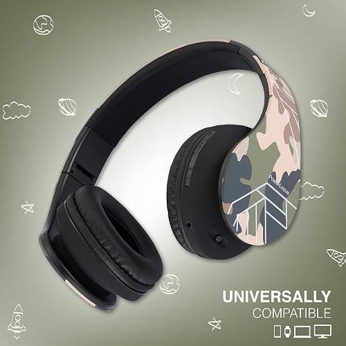 PowerLocus Kids Headphones Over-Ear, Bluetooth Wireless Headphones for Kids,with Microphone, Safe 85DB Volume Limited, Foldable with Carry Case, Audio Cable, Micro SD mode for Online Classes,PC,Phones thumbnail 7