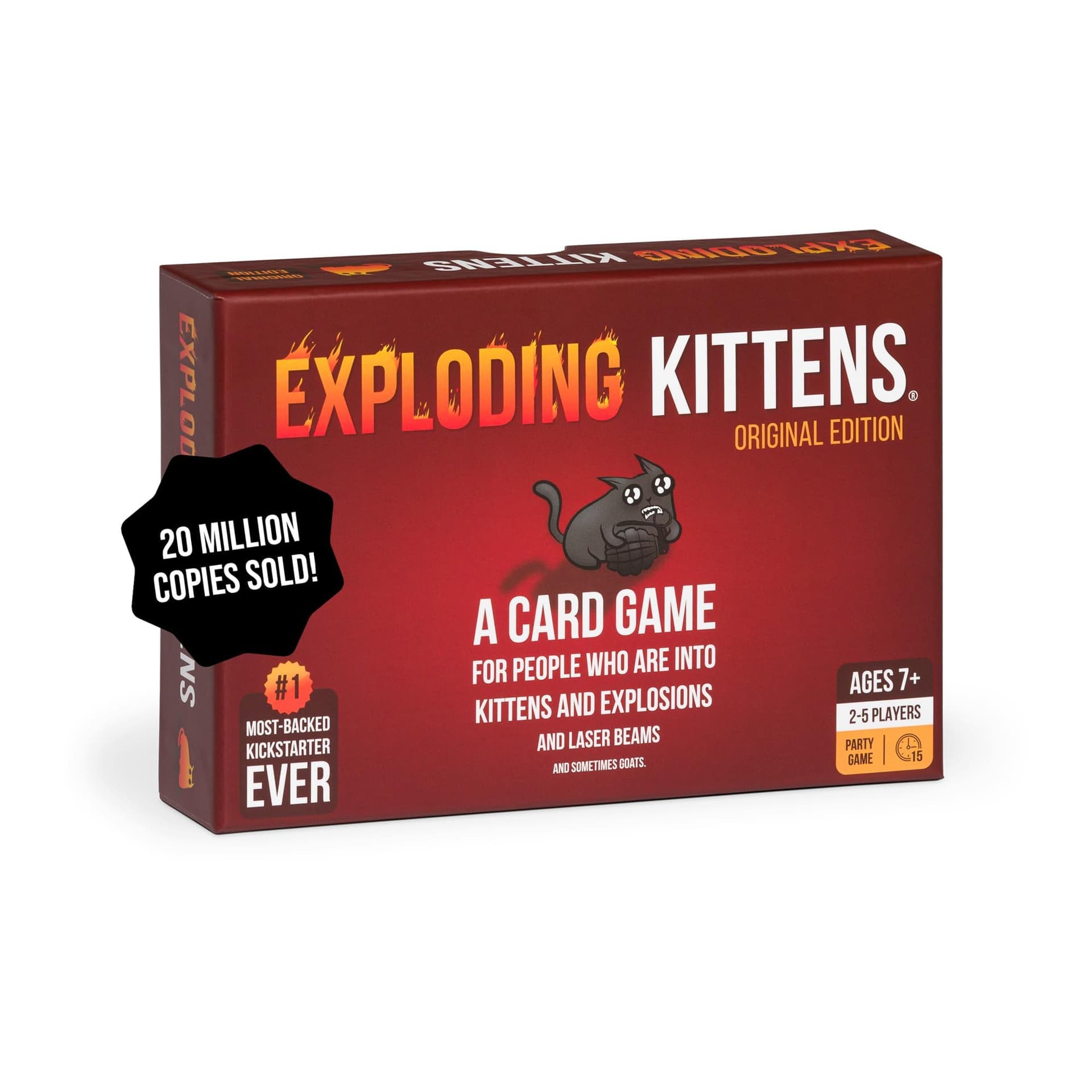 Exploding Kittens LLC - A Russian Roulette Card Game, Easy Family-Friendly Party Games - Card Games for Adults, Teens & Kids - 2-5 Players - Image 1