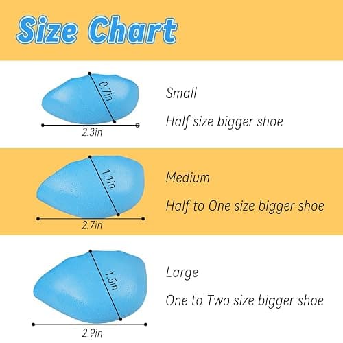 YISYFOOT Shoe Filler for Too Big Shoes, Inserts to Make Shoes Smaller, Toe Filler Cushion Inserts for Loose Shoes, for Men and Women (M: Half to one Size Bigger) thumbnail 5
