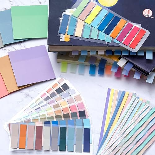 135 Pcs Book Annotation Kit Aesthetic Pencil Case Bag with 12 Highlighter 11 Gel Pen 1 Marker 300 Sheets Transparent Sticky Notes Pads 2640 Index Tabs Bible Study Supplies for School Gift(Pink) thumbnail 6