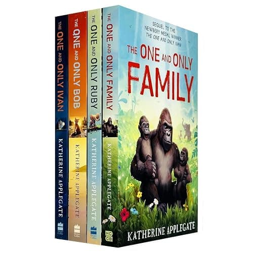 The One and Only Series 4 Books Collection Set By Katherine Applegate(One and Only Ivan, The One and Only Bob, The One and Only Ruby & The One and Only Family) - Image 1