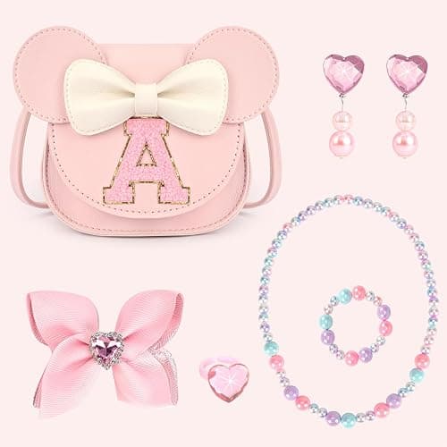 mibasies Toddler Purse Gifts for Girls: 3 Year Old Girl Gifts - Mini Mouse Toys for 2 Year Old Girl Purse Pink Set thumbnail 5