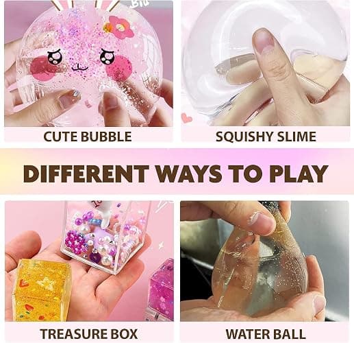 ToyUnited Nano Tape Bubble Kit - Water Balloon Version with 9.8ft Double Sided Tape & Syringe Toy, Craft Kit for Kids 4-8, Girls Toys, Gifts for Girls Boys 4, 5, 6, 7, 8, 9, 10, 11, 12 Years Old thumbnail 3