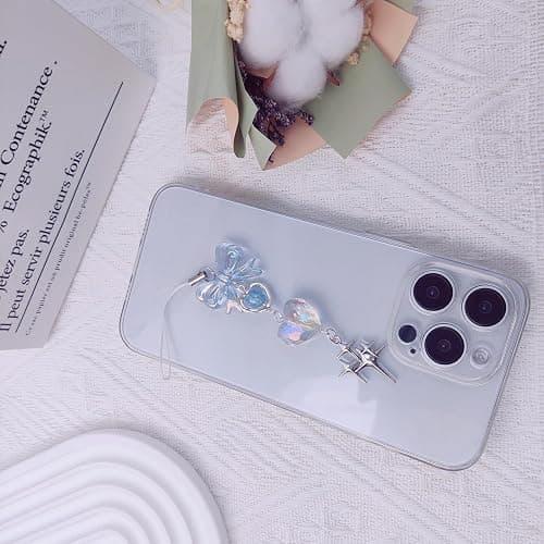 1-4PCS Cute Phone Charms Aesthetic Y2K Cell Phone Charms Strap Strawberry Butterfly Star PhoneCharm Y2K Accessories for Bag Keychain Airpods Camera Pendants Decor thumbnail 6