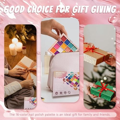 MKNZOME Nail Pigment Powder Palette, 16 Colors Solid Pigment Powder for Nails Set Pigmentos para Uñas, Nail Art Manicure DIY Accessories thumbnail 7