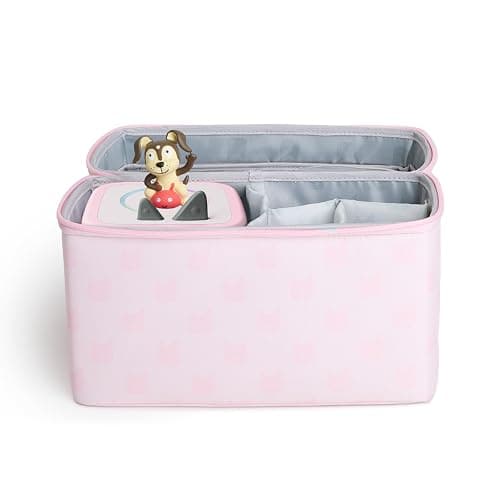Tonies All-in-One Travel Bag - Sturdy Hard Case for Toniebox 2, Tonieplay Controller, Headphones, and 4 Figurines - Cloud Pink thumbnail 4