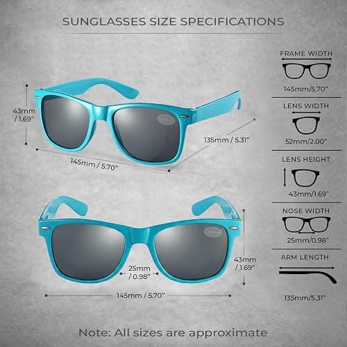 Komonee Drifter Sunglasses UV400 Protection Classic Style Retro Sun Shades Eye Glasses Unisex For Men Women Travel & Fashion – Lightweight Frame Fashion Eyewear for Outdoor Activities thumbnail 5