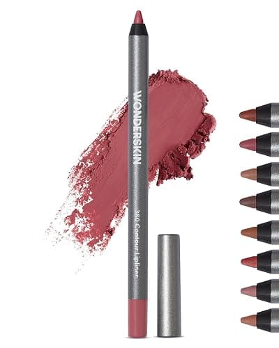 Wonderskin Lipliner Pencil - 360 Contour Lipliner, Long Lasting, Sharpenable, Waterproof and Transfer-Proof Nude Lip Liner Pencil (Rosewood) - Image 1
