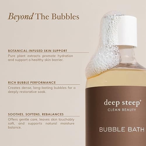 Deep Steep Bubble Bath, Lilac Blossom 17 oz – Hypoallergenic, Clinically Tested Soothing Soak with Shea Butter & Argan Oil – Sulfate-Free thumbnail 5