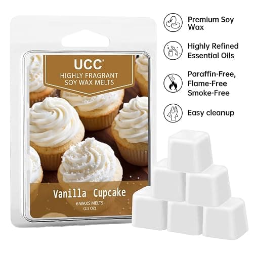 UCC Plant Based All Natural Wax Melts, Strong Fragrance, Long Lasting Premium Soy Scented Melts Cubes, Wax Melts Tarts, Colored Wax Melt - 4 Pack thumbnail 5